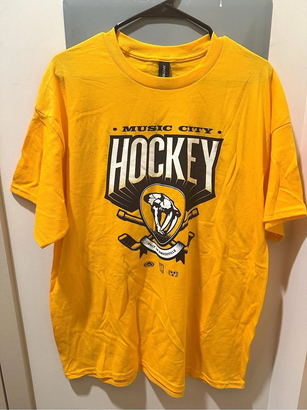 Nashville Predators Music City Hockey Tour T-Shirt Tee